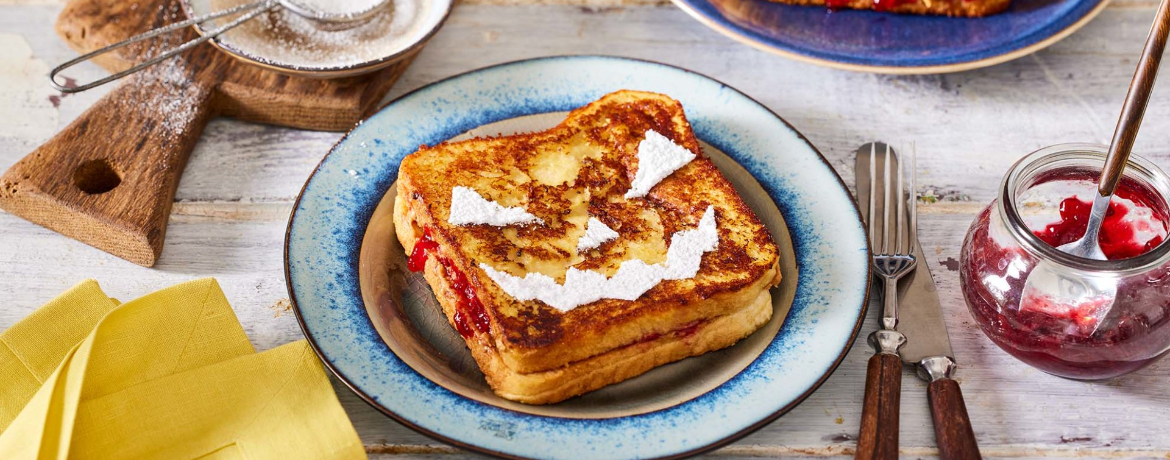 Veganer Halloween-French-Toast mit Peanutbutter und Jelly für 4 Personen von lidl-kochen.de