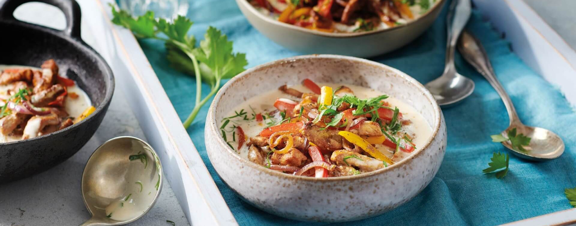 Gyrossuppe mit Schweineschnitzel und Paprika für 4 Personen von lidl-kochen.de