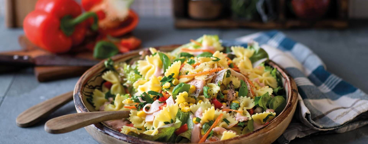 Bunter Nudelsalat mit Farfalle für 4 Personen von lidl-kochen.de