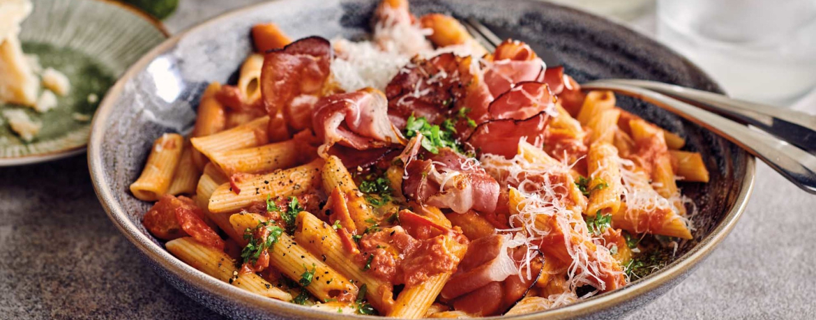 Pasta Arrabiata mit Schinken für 4 Personen von lidl-kochen.de