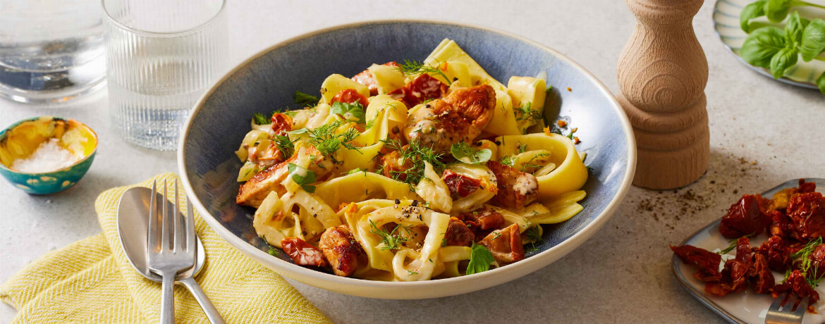 Nudeln mit Pute in Fenchel-Orangensauce - Rezept | LIDL Kochen