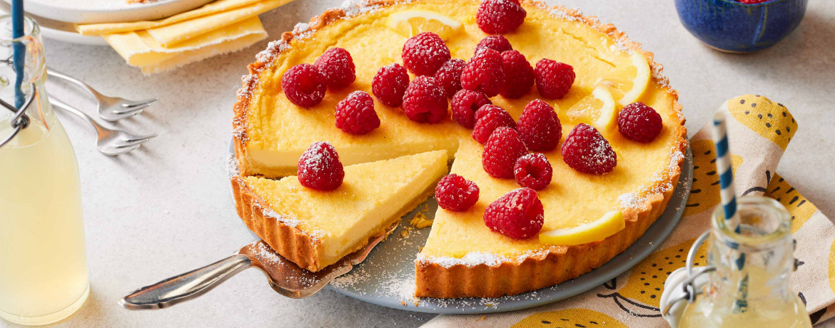 Zitronen Tarte mit Himbeeren für 16 Personen von lidl-kochen.de