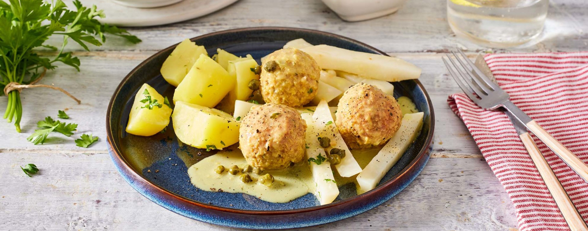 Vegane Hackbällchen in Senfsauce und Kartoffeln für 4 Personen von lidl-kochen.de