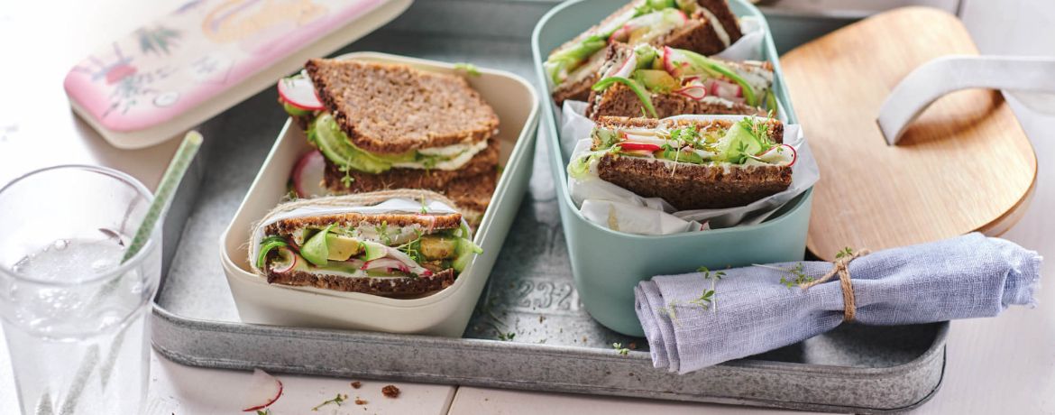 Vollkornbrot-Sandwich mit Avocado für 4 Personen von lidl-kochen.de