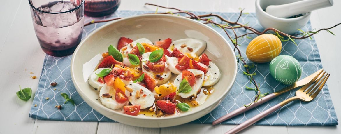 Mozzarella mit Erdbeer-Salsa für 4 Personen von lidl-kochen.de