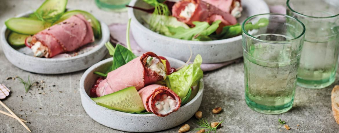 Gefüllte Roastbeefröllchen für 4 Personen von lidl-kochen.de