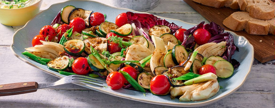 Mariniertes Anti-Pasti-Gemüse mit Kräuterdip für 4 Personen von lidl-kochen.de