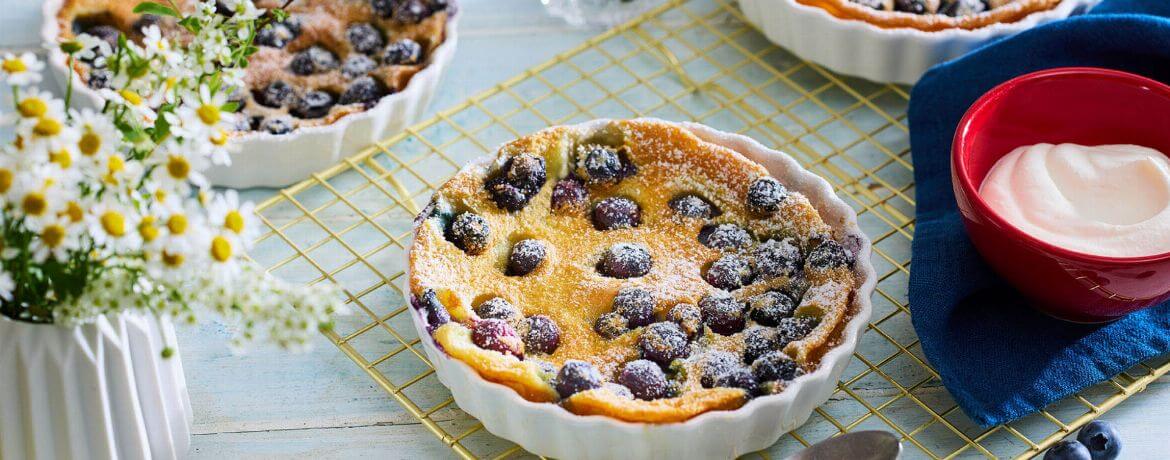 Heidelbeer Clafoutis mit Sahne - Rezept | LIDL Kochen