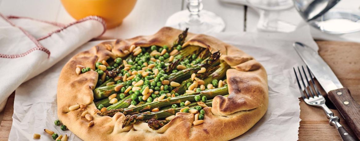 Spargel-Galette mit Erbsenpüree für 4 Personen von lidl-kochen.de