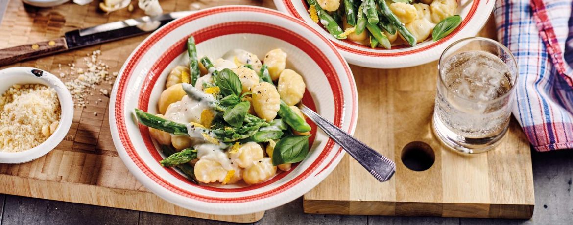 Gnocchi mit Spargel-Sahne-Sauce für 4 Personen von lidl-kochen.de
