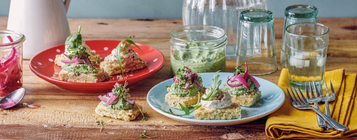 Vegane Shortbreads mit zweierlei Frischaufstrich für 4 Personen von lidl-kochen.de
