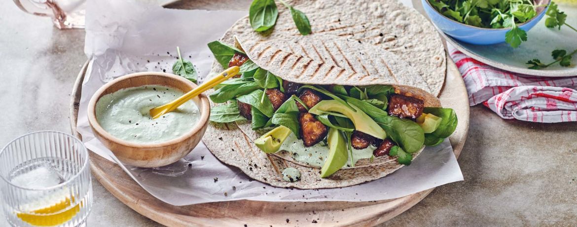 Vegane Wraps mit mariniertem Tofu für 4 Personen von lidl-kochen.de