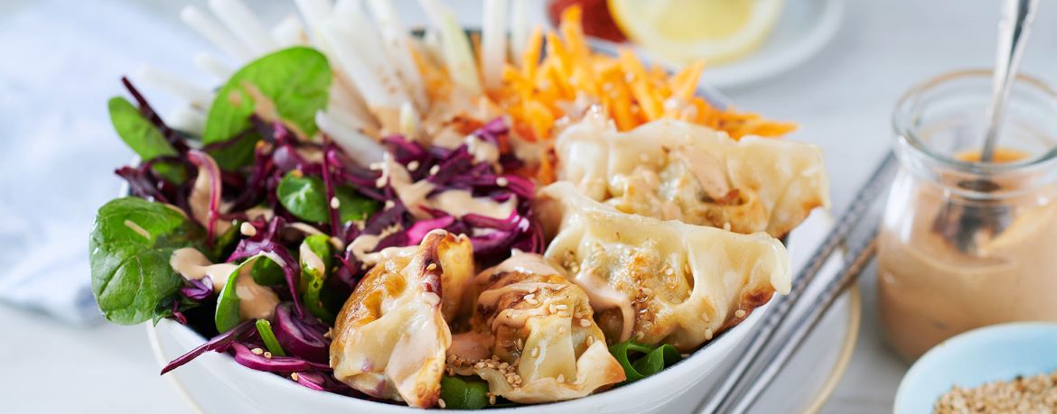 Dumpling Bowl mit Erdnusssauce für 4 Personen von lidl-kochen.de