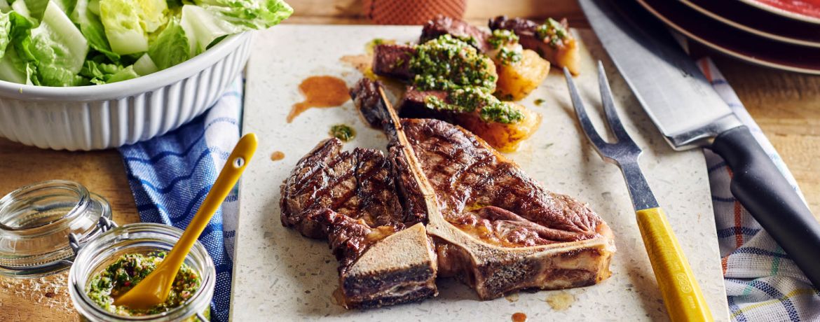 T-Bone-Steak mit Chimichurri für 4 Personen von lidl-kochen.de