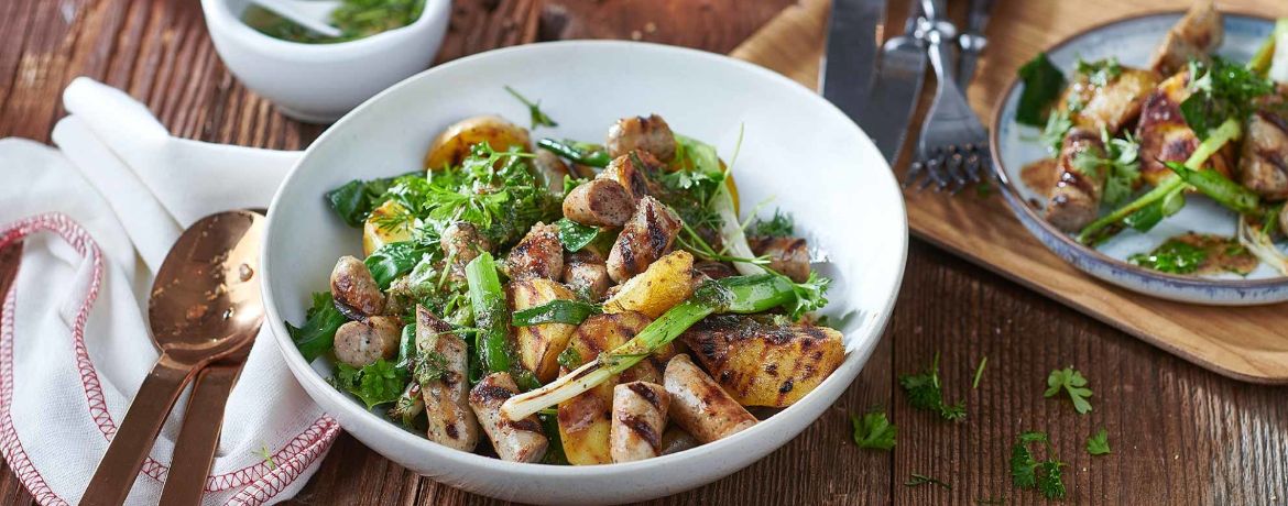 Bratwurst mit gegrilltem Kartoffelsalat für 4 Personen von lidl-kochen.de