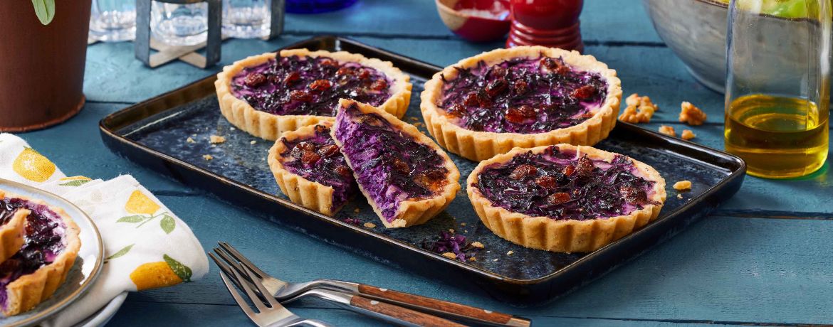 Rotkohltarteletts mit Ziegenfrischkäse für 8 Personen von lidl-kochen.de