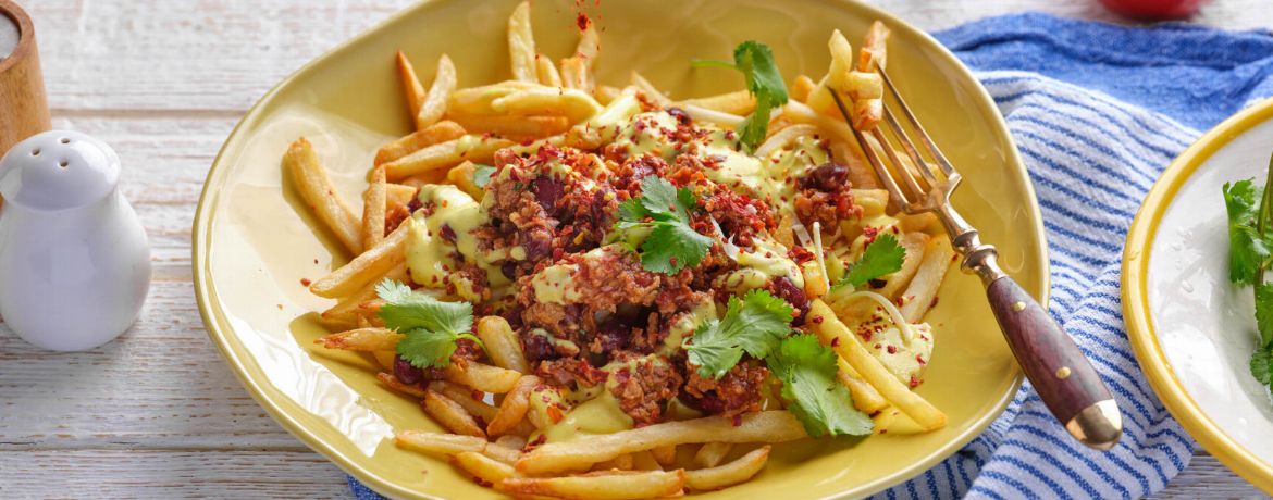 ⁠Vegane Chili Cheese Fries für 4 Personen von lidl-kochen.de