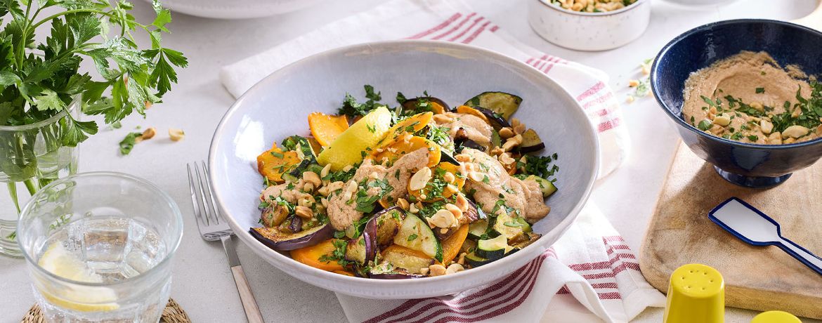 Gemüsesalat mit Erdnussdressing für 4 Personen von lidl-kochen.de