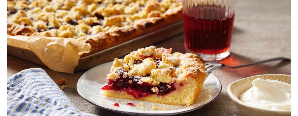 Veganer Kirsch-Streusel-Kuchen mit saftiger Füllung für 4 Personen von lidl-kochen.de
