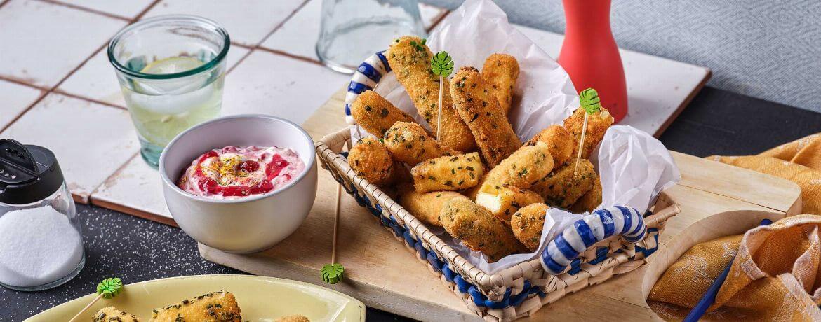 Knusprige Gouda-Sticks mit Dip - Rezept | LIDL Kochen Knusprige Gouda-Sticks mit Dip - Rezept | LIDL Kochen
