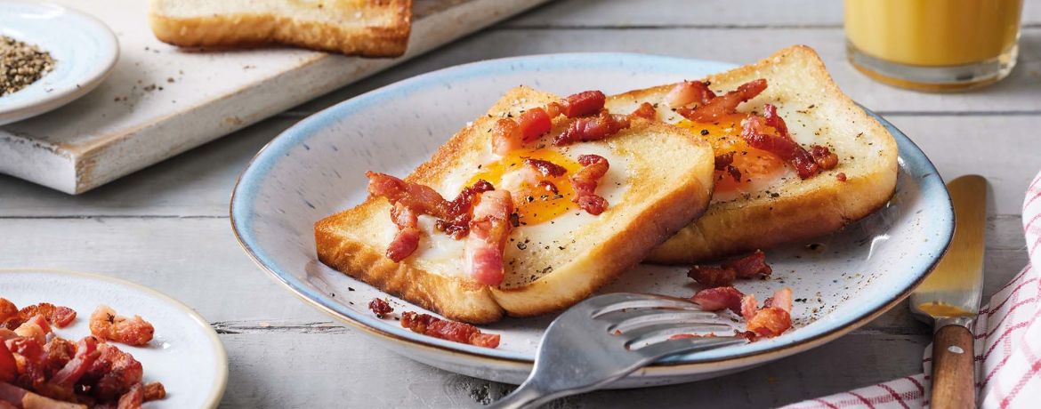 Spiegelei im Toast mit Speck für 4 Personen von lidl-kochen.de