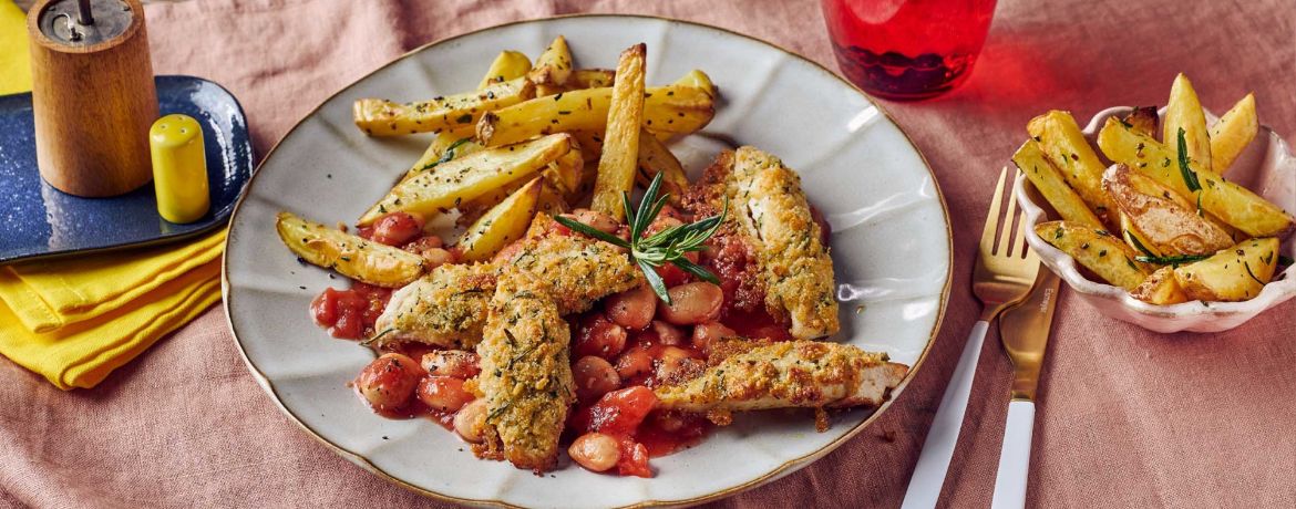 Parmesanhähnchen mit Knoblauch-Fries für 4 Personen von lidl-kochen.de