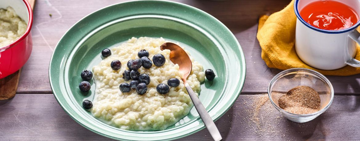 Milchreis mit Blaubeeren für 4 Personen von lidl-kochen.de