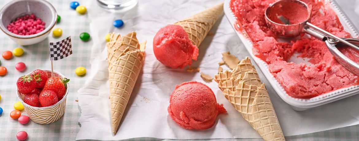 Beschwipstes Erdbeer-Sorbet für 4 Personen von lidl-kochen.de