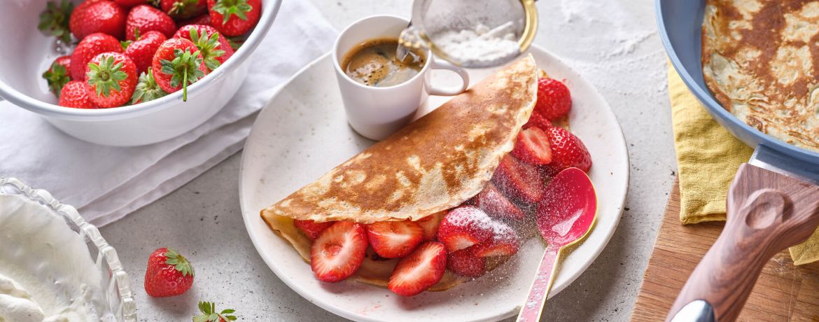 Pfannkuchen mit Erdbeeren für 4 Personen von lidl-kochen.de