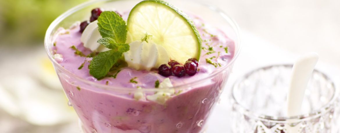 Cremiger Heidelbeerquark mit Limette für 4 Personen von lidl-kochen.de