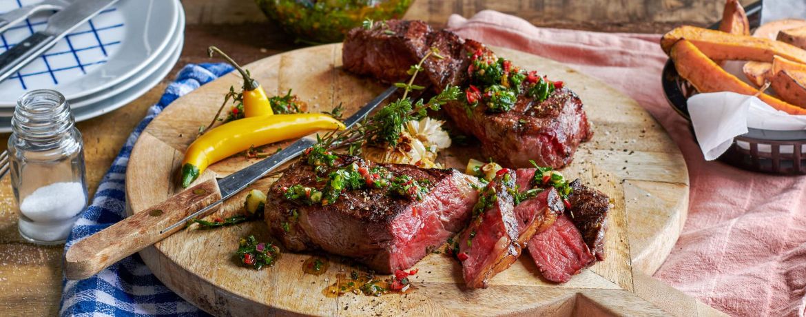 Gegrillte Rumpsteaks mit Chimichurri für 4 Personen von lidl-kochen.de