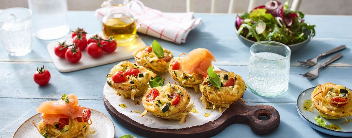 Nudel-Fritata-Muffins - Rezept | LIDL Kochen