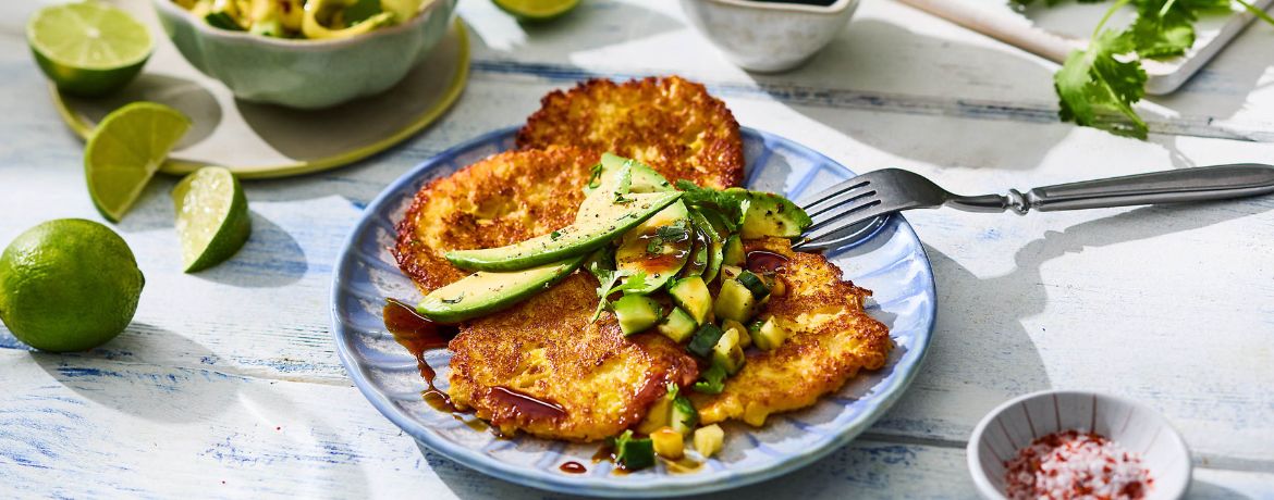 Mais Puffer m. Gurken-Mango-Salat - Rezept | LIDL Kochen