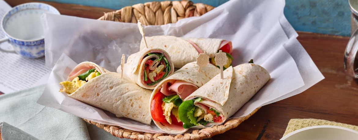 Frühstückswrap mit Ei und Schinken für 4 Personen von lidl-kochen.de