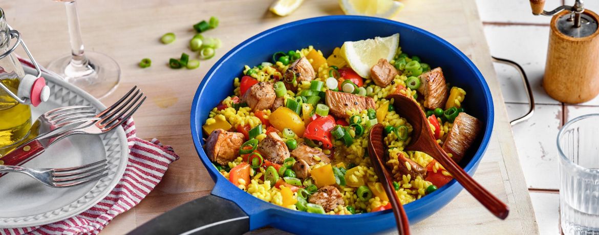 Paella mit Hähnchen und Erbsen für 4 Personen von lidl-kochen.de