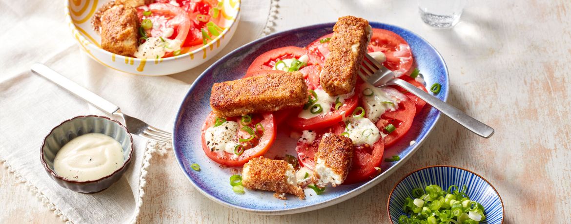 Tomatensalat mit paniertem Feta für 4 Personen von lidl-kochen.de