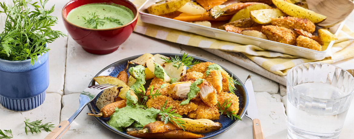 Backofengemüse mit Hähnchennuggets - Rezept | LIDL Kochen