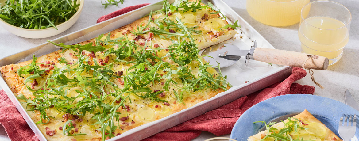 Kartoffelpizza mit Rucola für 4 Personen von lidl-kochen.de