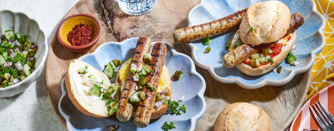 Vegane Bratwurst mit Mango-Ketchup für 4 Personen von lidl-kochen.de