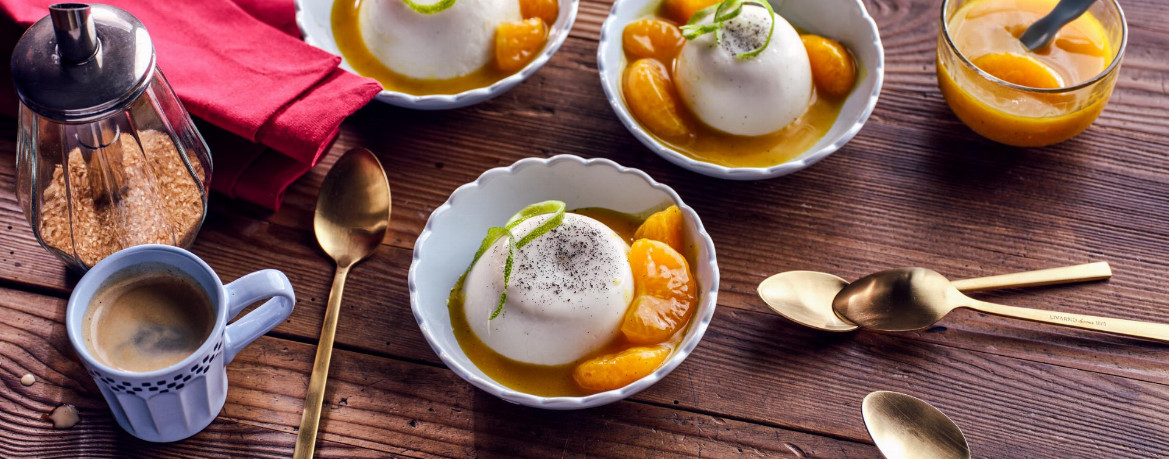 Vegane Creme mit Mandarinenragout und Spekulatiusknusper für 4 Personen von lidl-kochen.de