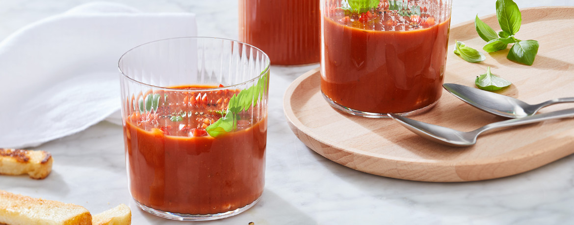 Gazpacho mit dem SILVERCREST Slow Juicer für 4 Personen von lidl-kochen.de