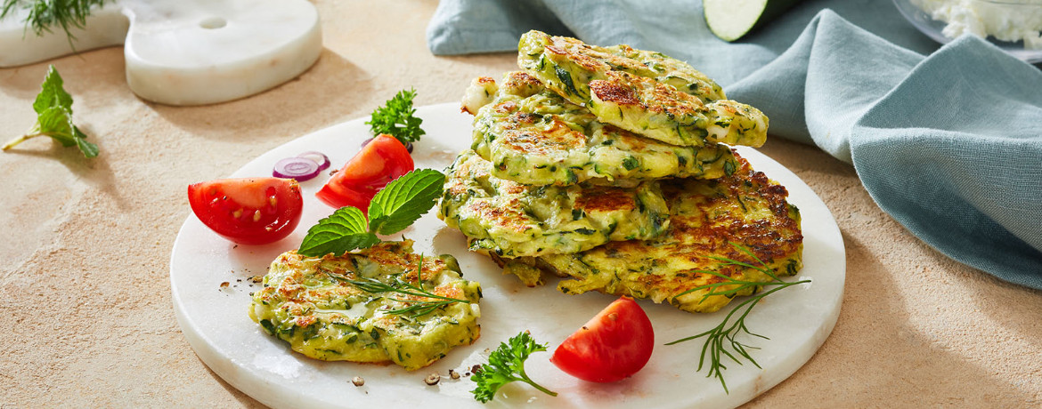 Kolokithokeftedes - Griechische Zucchinipuffer aus dem SILVERCREST Kontaktgrill für 10 Personen von lidl-kochen.de