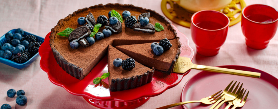 No-Bake-Schokoladen-Tarte mit Cashewkernen und Tofu für 12 Personen von lidl-kochen.de