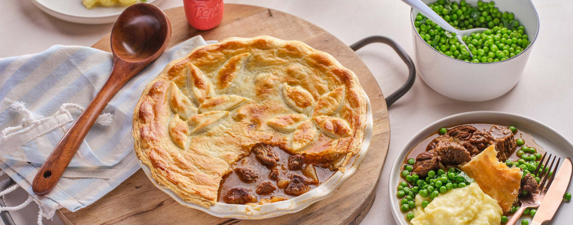 Steak Pie - Lieblingsrezept von Sebastian Grindley für 4 Personen von lidl-kochen.de