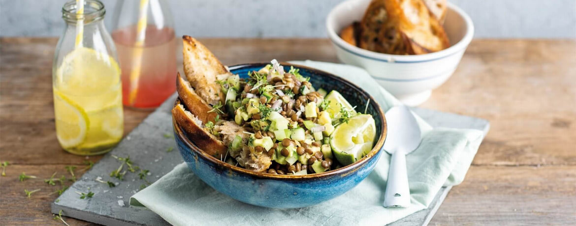 Linsen-Tatar mit Knoblauchbrot-image