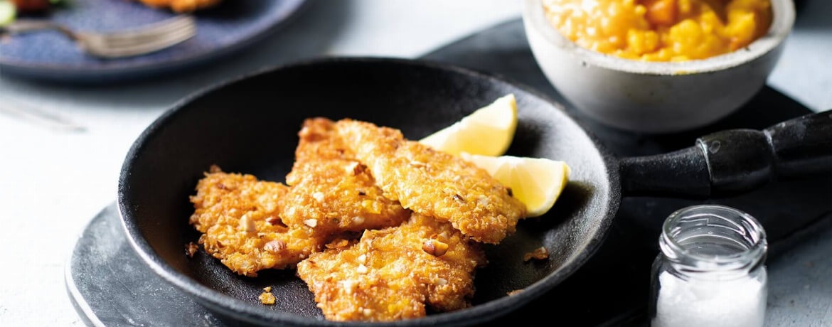 Minischnitzel mit Kartoffel-Kürbis-Püree - Rezept | LIDL Kochen