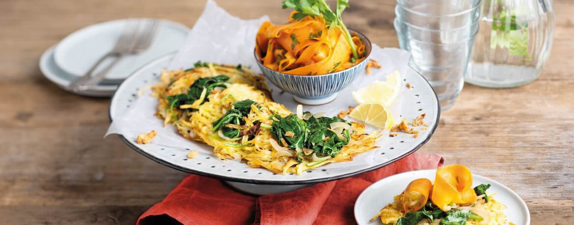 Kartoffelrösti mit Spinat - Rezept | LIDL Kochen