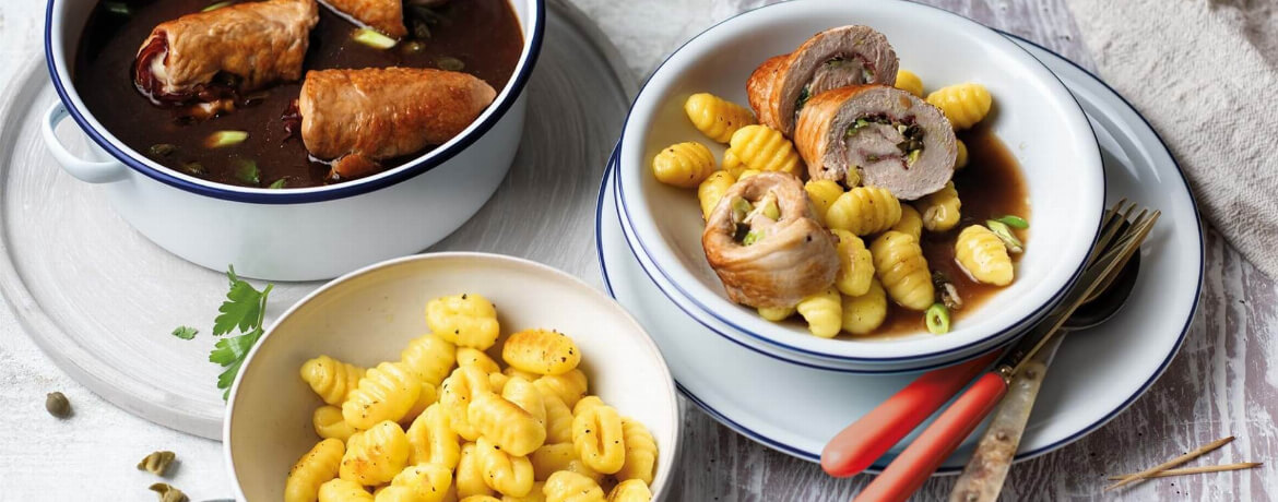Puten-Rouladen mit Gnocchi - Rezept | LIDL Kochen