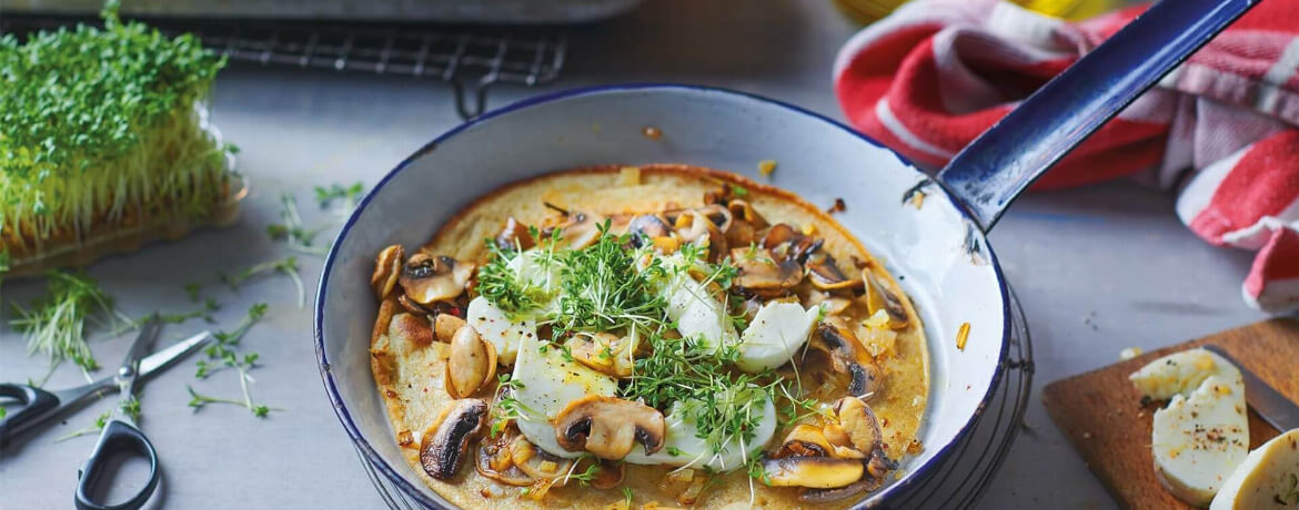 Vollkornpfannkuchen mit Champignons - Rezept | LIDL Kochen