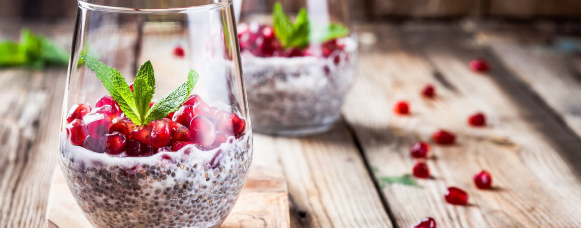 Chia-Pudding mit Granatapfel für 4 Personen von lidl-kochen.de